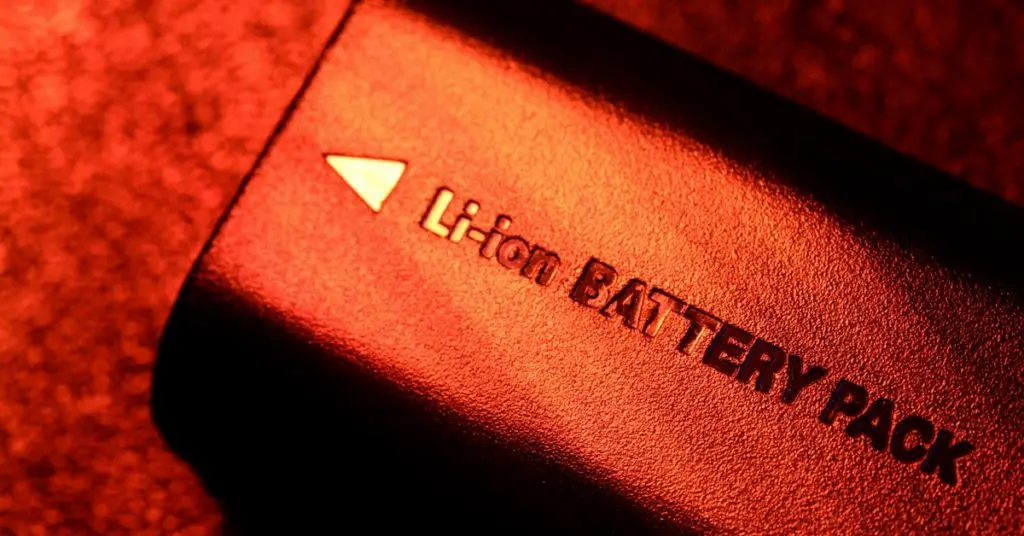 Damaged lithium-ion battery after overheating and explosion.