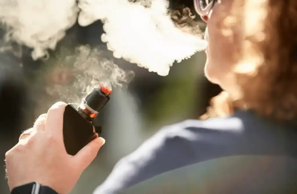 Remnants of an exploded vape pen used as accident evidence.